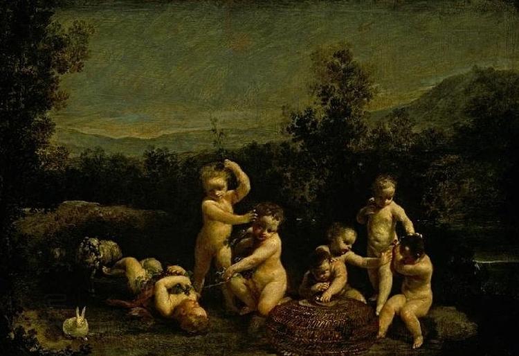Giuseppe Maria Crespi Cupids Frollicking China oil painting art